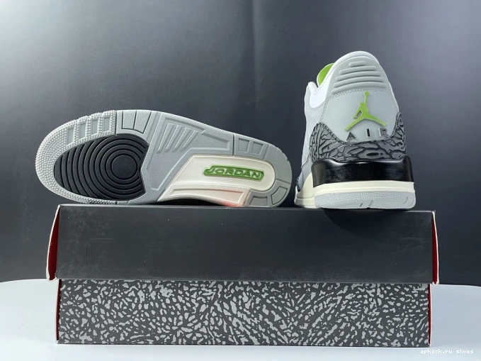 Cheap Chlorophyll Retro Jordan 3 Air 136064-006 0817